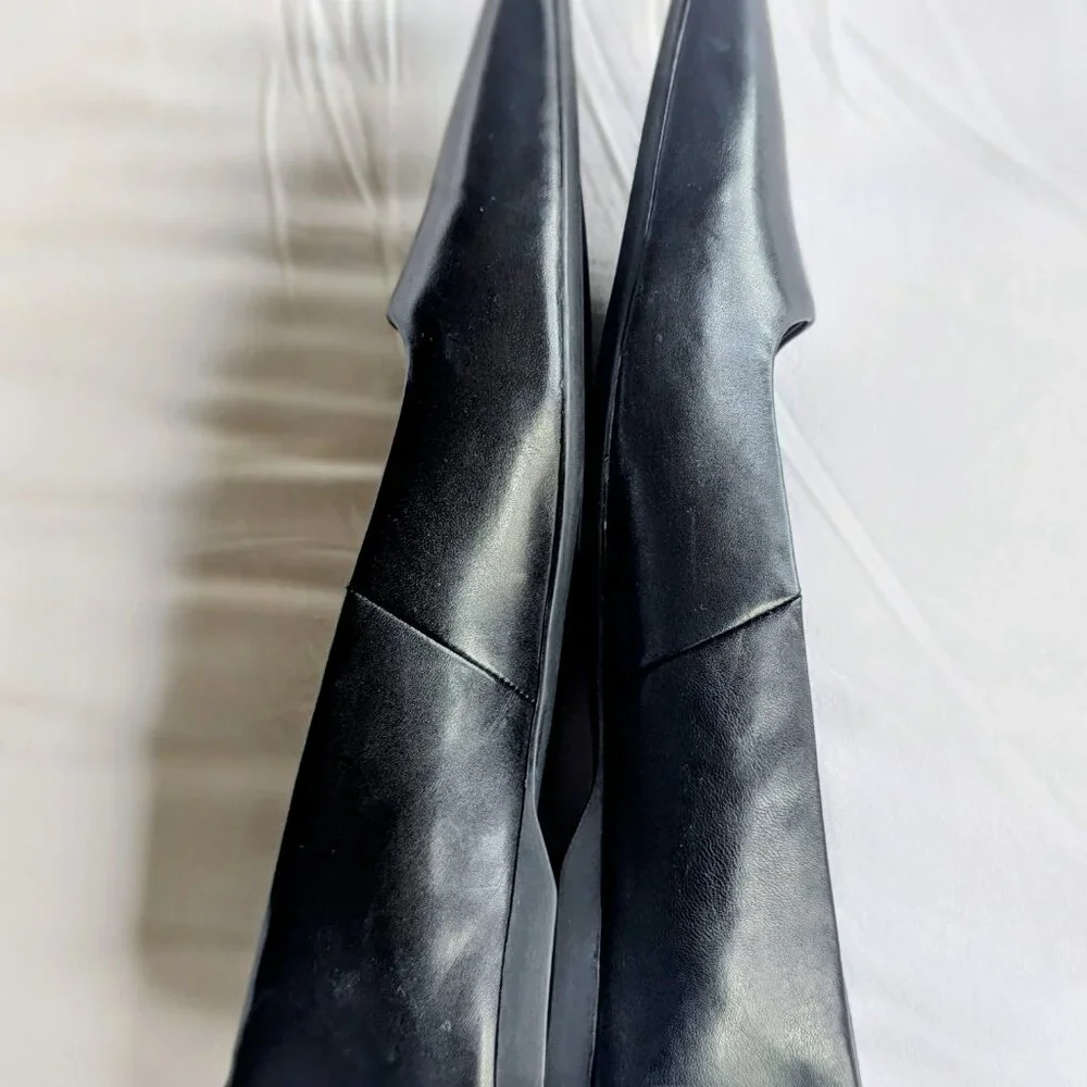 Vagabond Hermine Leather Pointed Toe Ballet Flat - Picture 5 of 8